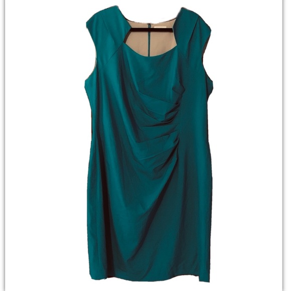 Calvin Klein Dresses & Skirts - Calvin Klein Cap Sleeve Side Ruched Dress 20W